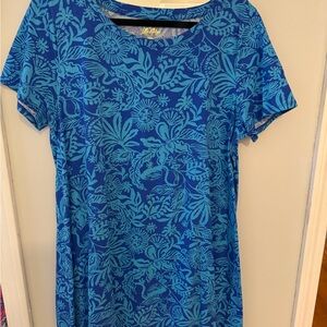 Lilly Pulitzer Vibrant Blue Floral Dress